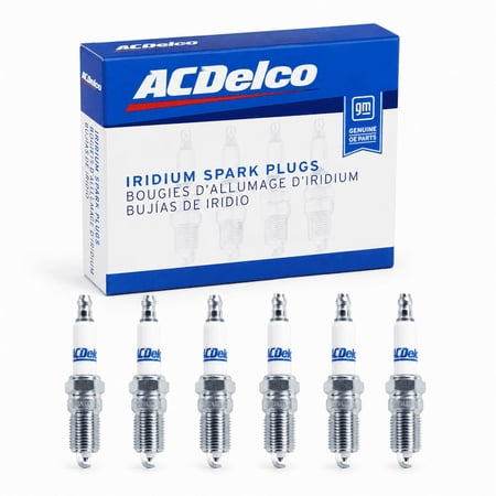 ACDELCO GM Pack of 6 Iridium Spark Plug 41-101 Compatible With Chevrolet Malibu 4.3L V6 Silverado 2002-2013 OEM