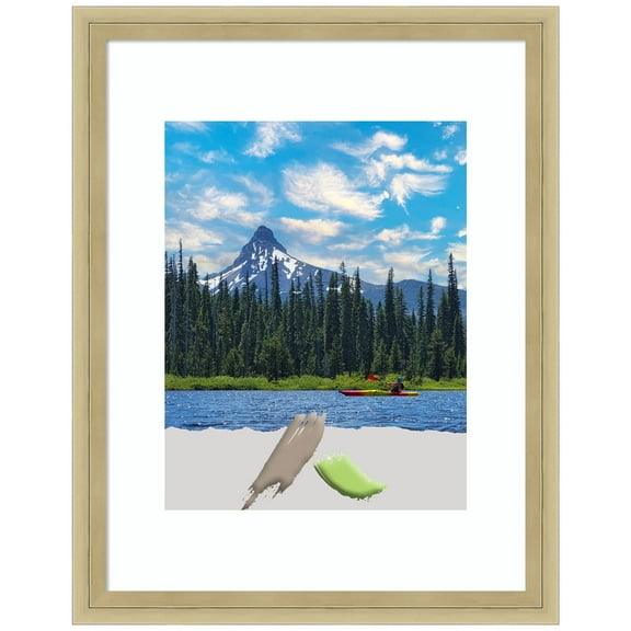 Lucie Champagne Wood Picture Frame, Photo Frame, Art Frame