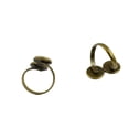thumbnail image 5 of 10 Piezas de Bronce  de Dedo de Latón Resultados Almohadilla Bases para Cabujones Zulema Hallazgos de la base de anillo que hacen, 5 of 5
