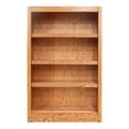 thumbnail image 2 of Concepts in Wood Book Shelf - Wood Bookcase Furniture 30 x 48" - Oak, 2 of 7
