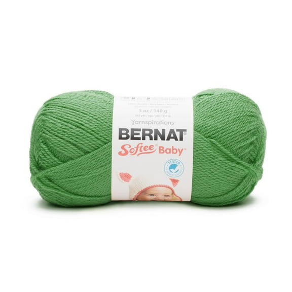 Bernat Light Acrylic Grass Green Yarn, 362 yd