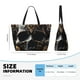 thumbnail image 4 of Fotbe Gold Pattern Black Skull Bolsa de Viaje para Playa - Resistente al Agua, Bolsa Tote de Gran Capacidad y Ligera con 7 Bolsillos para Mujeres y Hombres, 4 of 7