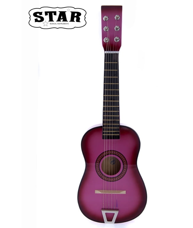 Star Kids Acoustic Toy Guitar 23 Inches Pink Color 