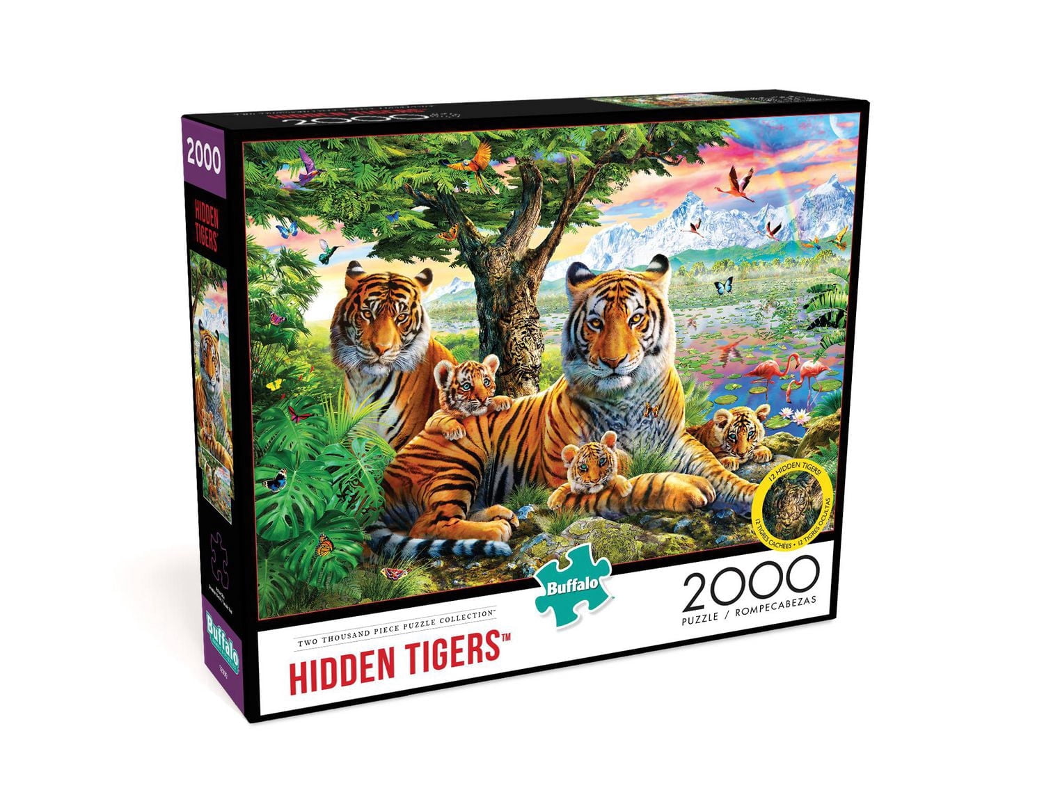 Buffalo Games Hidden Tigers 2000 Piece Jigsaw Puzzle