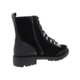 thumbnail image 2 of Lucky Brand Womens Ilianna Suede Wool Combat Boots, 2 of 2