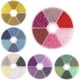 thumbnail image 2 of Diy cuentas de mijo de vidrio de Color sólido, conjunto de cuentas de pintura de combinación de 6 colores, accesorios de joyería Diy Hs, 2 of 4