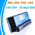 thumbnail image 2 of Controlador de carga solar Toystoory 12V 24V 30A, 2 of 6