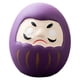 thumbnail image 4 of Figura de Daruma japonesa, estatua de cerámica, decoración del hogar, centro de mesa creativo, adorno decorativo de mesa, regalo para estante de mesa Púrpura, 4 of 8