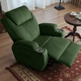 thumbnail image 3 of Furmax Electric Power Lift Recliner Soft Corduroy Chair Sofa with with 8 Vibrating Massages Ergonomic Lounge Chair with 2 Cup Holders and Side Pocket,Green, 3 of 7