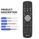 thumbnail image 3 of RM-L1225 for Philips TV Remote Control 398GR8BD1NEPHH 47PFH4109/88 32PHH4009 40PFH4009 50PFH4009, 3 of 5