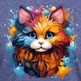 thumbnail image 3 of CafePress - Cute Cat Watercolor T Shirt - Mens Tri-blend T-Shirt, 3 of 4