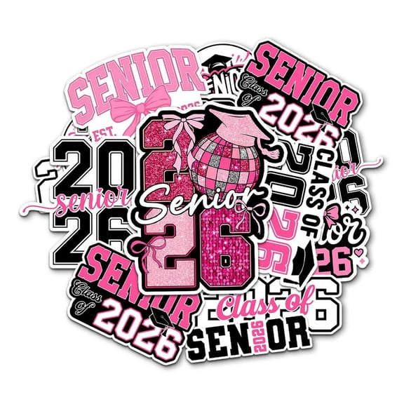 Class Of 2026 Stickers Bulk Set Adhesive Decals For Planners Wrapping Graduation Party Bonuses