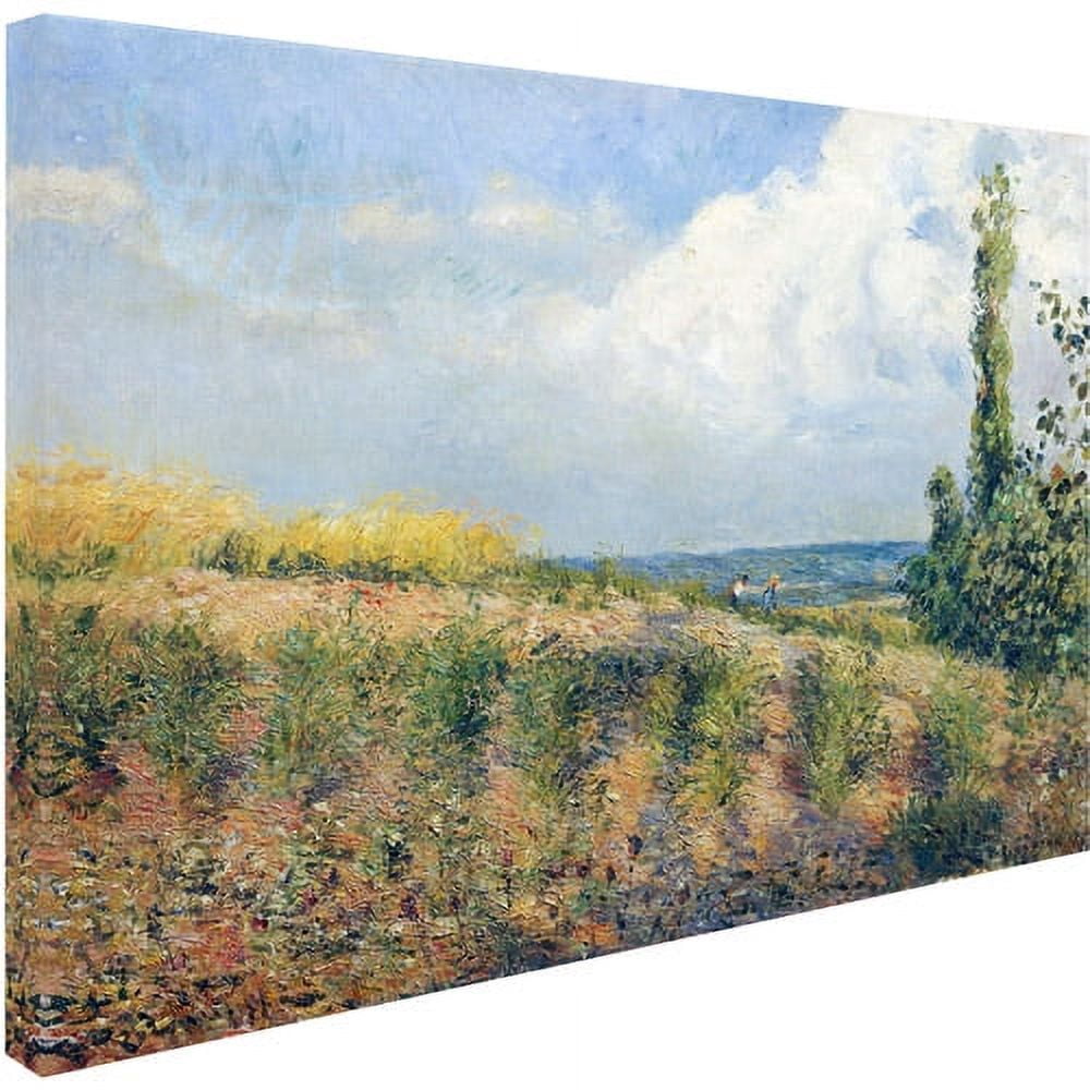 Trademark Fine Art "The Approaching Storm" 1877 Canvas Art by Camille Pissarro