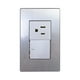 thumbnail image 1 of Placa Armada Apagador y Contacto Set 2PZ Cordoba Acero Inoxidable Sanelec 4632, 1 of 5