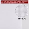 thumbnail image 4 of Unique Bargains 14 Count Cross Stitch Cloth 20 by 28 Inch Embroidery Fabric, White, 4 of 6