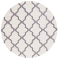 thumbnail image 2 of SAFAVIEH Cambridge Liam Geometric Wool Area Rug, Ivory/Silver, 8' x 8' Round, 2 of 7