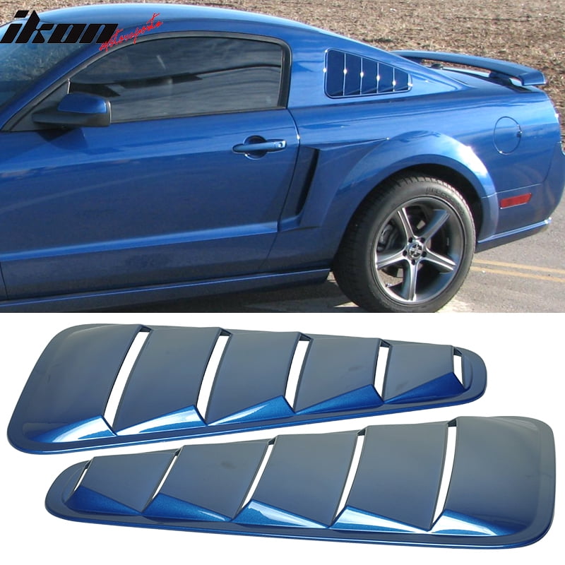 Compatible with 0509 Ford Mustang Quarter Side Window Louvers Board