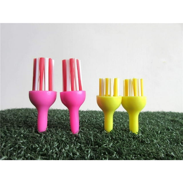 A99 Golf Brush Tees II 4pcs/Pack Extreme Tee Brush Driver Training Golfer Accessory Bristles