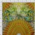 thumbnail image 1 of Soimoi Poly Georgette Fabric Floral & Feather Panel Print Fabric by The Yard 42 Inch Wide, 1 of 3