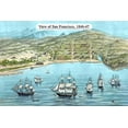 thumbnail image 1 of View of San Francisco, formerly Yerba Buena, in 1846-7. Before the discovery of gold- Fine Art Canvas Print (20" x 30"), 1 of 1