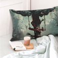 thumbnail image 4 of Kdxio Cotton Pillow Cases 20"x30" Pillowcases,Soft and Breathable Bedroom Pillow Cases-Zombie Flower Apocalypse-No Pillow Core, 4 of 5