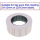 thumbnail image 3 of 20 rollos 10000 piezas en total Etiquetas de precio de pistola, Etiqueta de precio de pistola de 21 mm x 12 mm, Etiquetas de precio de pistola, 500 piezas por rollo, 3 of 5