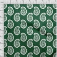 thumbnail image 4 of oneOone Cotton Flex Dark Green Fabric Asian Paisley Block Sewing Material Print Fabric By The Yard 40 Inch Wide, 4 of 4