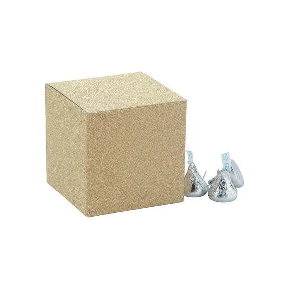 3In Gold Glitter Mini Favor Boxes - Party Supplies - 24 Pieces