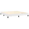 thumbnail image 4 of vidaXL Box Spring Bed with Mattress White 72"x83.9" California King Faux Leather, 4 of 6