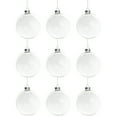 thumbnail image 2 of Northlight Shiny Glass Ball Christmas Ornaments - 2.5" (65mm) - Clear - 9ct, 2 of 6