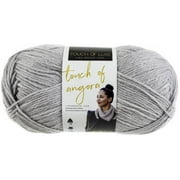 Lion Brand Touch Of Angora Yarn-Pearl Grey