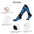thumbnail image 5 of Picia Blue Viper Snake Printed Sports Compression Socks - 15-20mmHg Graduated Compression, High-Performance Soft and Breathable Socks for Men and Women, 5 of 5