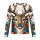 thumbnail image 4 of Blusas y camisas de manga larga con cuello redondo para hombre Blusa de manga larga con cuello redondo y estampado navideño para hombre Blusa de poliéster para hombre, 4 of 4