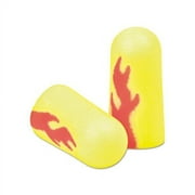EARsoft Blasts Earplugs Uncorded, Foam, Yellow Neon/Red Flame, 200 Pairs