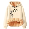 thumbnail image 2 of IMENGL Hiver Printemps Chaud Polaire à Capuche, Beige m, Taille M-5TG, 2 of 4