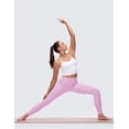 thumbnail image 5 of CRZ YOGA Butterluxe Padded Yoga Longline Sports Bras for Women Twist Cross Back Crop Tops, 5 of 6