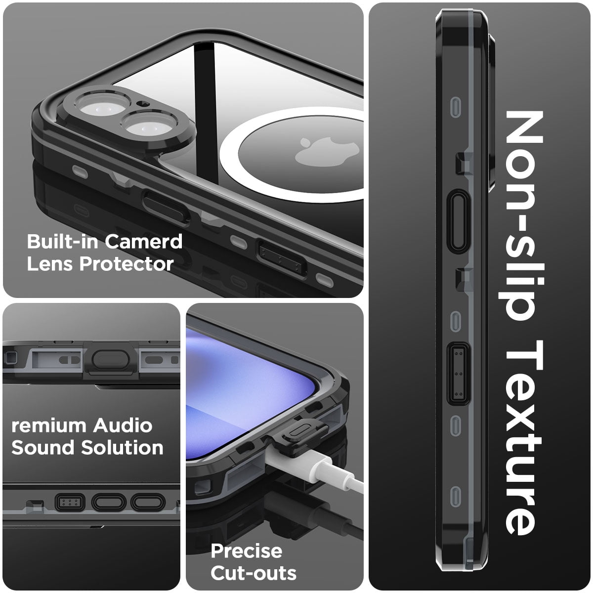 AICase IP68 Waterproof Case For iPhone 16 Pro Max/iPhone 16/iPhone 16 Plus/iPhone 16 MagSafe Cover Shockproof Built-in Screen Protector