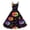 Purple, variant on Fgvctg Halloween Dresses for Women Funny Sleeveless Cocktail Dress Plus Size Prom Dress 1950s Pumpkin Ghost Witch Graphic Outfits Halloween Crewneck Clothing Purple M