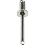 Fastenere Pop Rivets - 1/8 x 5/16 ( 100 pcs) Heavy Duty, Open-End, Stainless Steel, Dome-Head Blind Rivets, Corrosion-Resistant, High Tensile & Shear Strength, 4-5 Gap .251 - .312