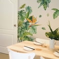 thumbnail image 7 of Tropical Green Leaves Wall Decals, Waterproof Peel and Stick Wall Stickers for Bathroom Decor, Self-Adhesive Art Murals to Beautify Home Walls, Toilet, Shower Room and Living Room, 28.4*30.7in, Green, 7 of 7