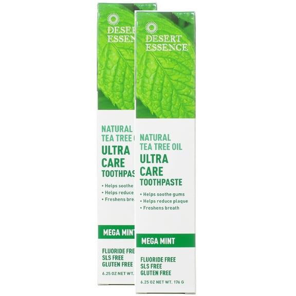 Desert Essence Tea Tree Ultra Care Toothpaste Mint - 2 Pack