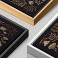 thumbnail image 4 of IDEA4WALL Framed Canvas Print Wall Art Set Butterfly & Flower Botanical in Dark Illustration Fine Art Decor Bohemian Nature Floral Retro Art for Living Room, Bedroom, Office - Black 24"x36", 4 of 5