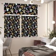 thumbnail image 6 of Mushroom Kitchen Curtain and Valances Set 3 Pack Farm Short Curtain Sets Living Room Bedroom Office Cafe Home Decor Accessories Window Treatments Drapes Tiers, 6 of 6