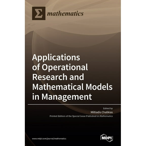 Applications of Operational Research and Mathematical Models in Management, (Hardcover)
