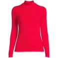 thumbnail image 5 of No Boundaries Women's Juniors Long Sleeve Mock Neck Top, Sizes XS-3XL, 5 of 5