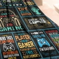 thumbnail image 3 of Gaming Throw Blanket, Best Gaming Gifts for Men - Gamer Room Decor Gifts for Boys/Men, Warm Cozy Fannel Gamer Blanket - Video Game Lover Gifts - Gamer Gifts 40" X 50", 3 of 6