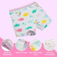 thumbnail image 5 of BIG ELEPHANT Toddler Girls' Underwear Boxer Briefs，100% Cotton Breathable Panties, 10 pack (3T-10Y), 5 of 15