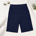 thumbnail image 2 of Women’s High Waisted Bermuda Shorts with Pockets, Stretch Casual Long Shorts, Soft Comfortable Athletic Workout Shorts for Yoga, Running, Lounge and Everyday Wear, 2 of 9