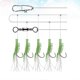 thumbnail image 3 of 3 Strings Luminous Shrimp Hook Fishing Lure Hook String Tack Bait Jigs Hook Lure Worm Fake Lure Lure Fishing Hooks (NO.6 Hooks), 3 of 3
