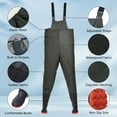thumbnail image 3 of Chest Waders with Boots for Men&Women Waterproof Fishing Hunting Waders PVC Waterproof Waders for Fly Fishing US-M10/W12, 3 of 5